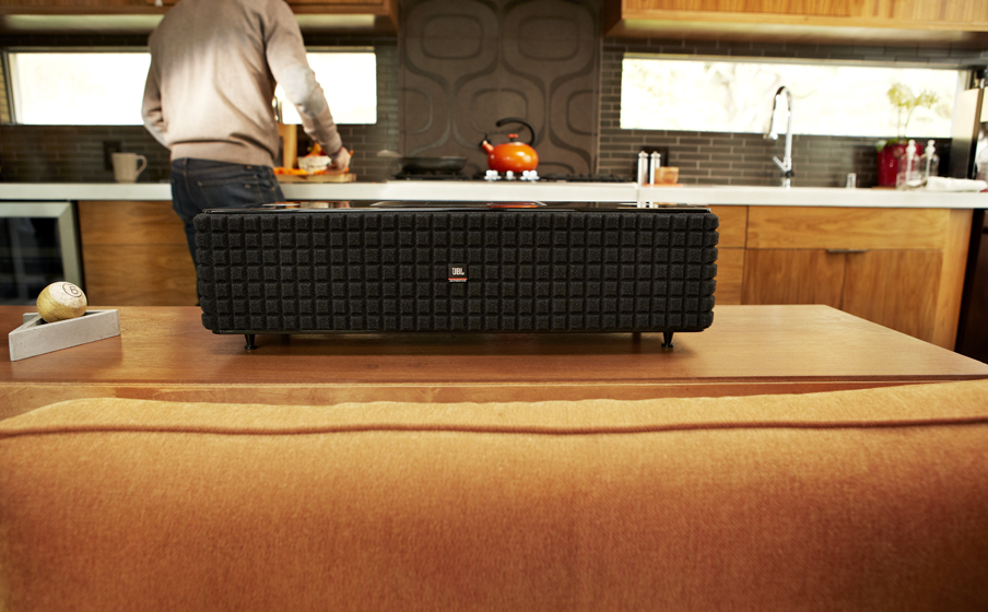 120 watts (RMS) of JBL power and advanced acoustic design produce dynamic, full-range stereo JBL sound from a single speaker.