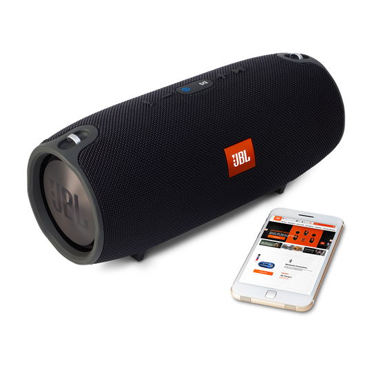 JBL Xtreme - Black - Splashproof portable speaker with ultra-powerful performance - Detailshot 4