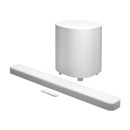 JBL Bar 500MK2 - White - 5.1 channel&nbsp;soundbar system with Dolby Atmos&reg;&nbsp;and DTS Virtual:X&reg; - Hero