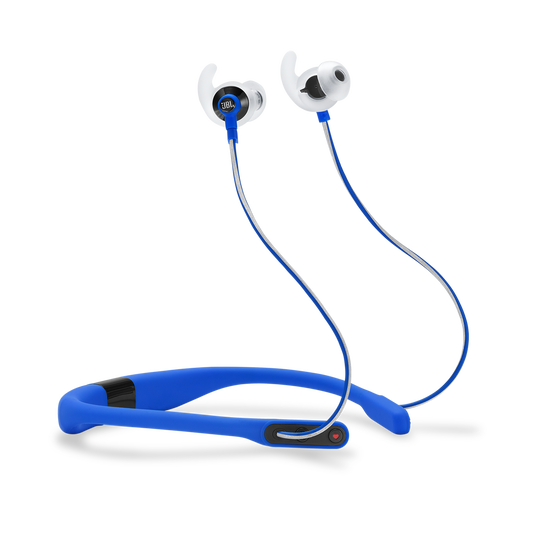 JBL Reflect Fit - Blue - Heart Rate Wireless Headphones - Hero
