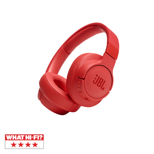 JBL Tune 750BTNC - Coral Orange - Wireless Over-Ear ANC Headphones - Hero