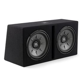 Stage 1220B subwoofer enclosure - Black - Dual 12" Stage subwoofers mounted in a slot-ported enclosure - Hero Stage 1220B subwoofer enclosure - Black - Dual 12" Stage subwoofers mounted in a slot-ported enclosure - Hero