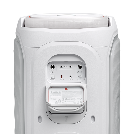 JBL PartyBox 130 - White - Portable party speaker with JBL legendary sound, a dynamic lightshow and a foldable ergonomic handle - Detailshot 2