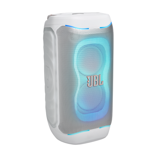 JBL PartyBox 130 - White - Portable party speaker with JBL legendary sound, a dynamic lightshow and a foldable ergonomic handle - Hero