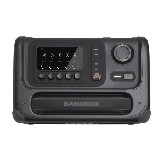 JBL BandBox Trio - Black - Portable AI-powered practice amp and speaker - Top