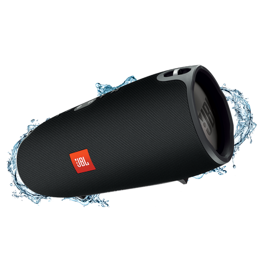 JBL Xtreme - Black - Splashproof portable speaker with ultra-powerful performance - Hero