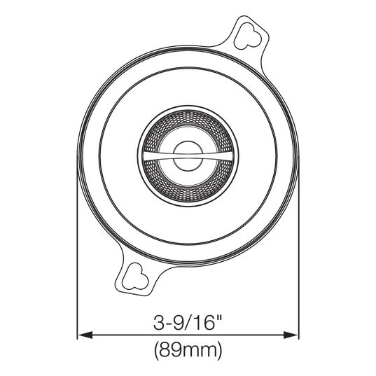 GX302 - Black - 3-1/2" coaxial car audio loudspeaker, 75W - Detailshot 2