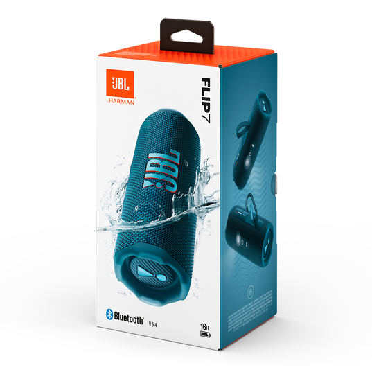 JBL Flip 7 - Blue - Portable waterproof and drop-proof  speaker - Detailshot 9