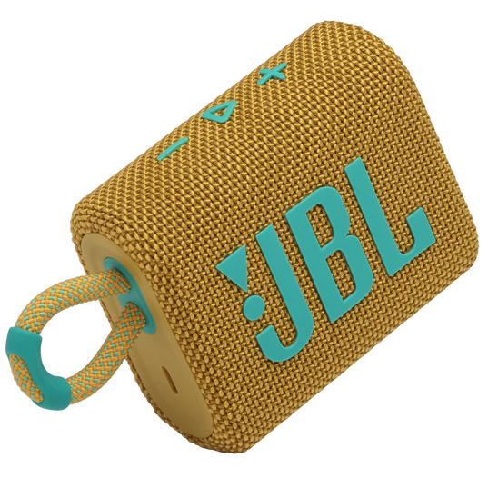 JBL Go 3 - Yellow - Portable Waterproof Speaker - Left