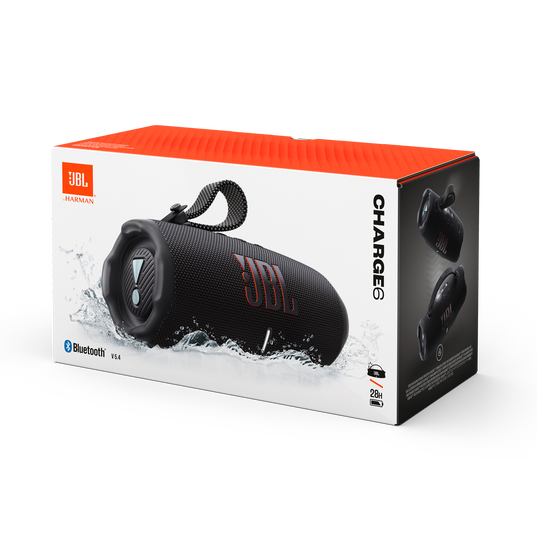 JBL Charge 6 ブラックアンドオレンジ JBL Charge 6 | Portable waterproof and drop-proof Bluetooth speaker