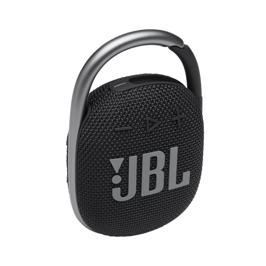 JBL Clip 4 - Black - Ultra-portable Waterproof Speaker - Hero