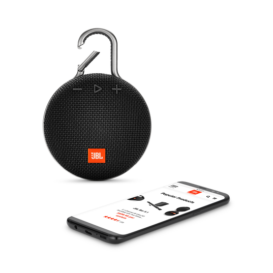 JBL Clip 3 - Midnight Black - Portable Bluetooth&reg; speaker - Detailshot 1