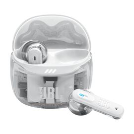 JBL Tune Flex 2 Ghost Edition - Ghost White - True Wireless Noise Cancelling Earbuds - Hero JBL Tune Flex 2 Ghost Edition - Ghost White - True Wireless Noise Cancelling Earbuds - Hero