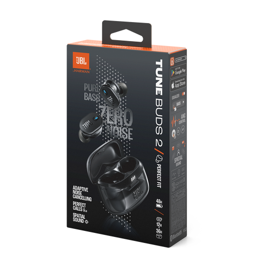 JBL Tune Buds 2 Ghost Edition - Ghost Black - True Wireless Noise Cancelling Earbuds - Detailshot 15