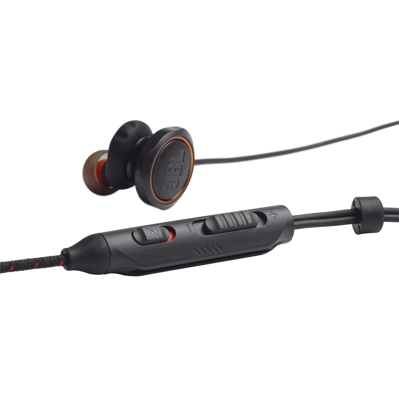 JBL Quantum 50 Wired In-Ear Gaming Headset | Certified Refurbished | Volume Slider & Mic Mute