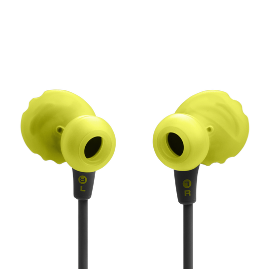 JBL Endurance Run 3 USB-C - Black / Lime - USB-C Wired Sport Headphones - Back