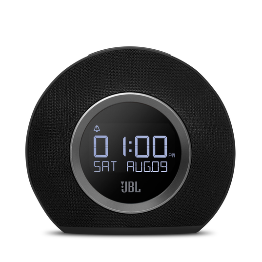 JBL Horizon - Black - Bluetooth clock radio with USB charging and ambient light - Front