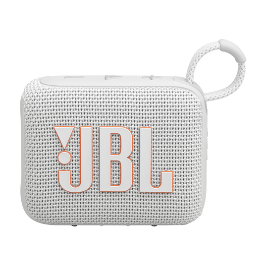 JBL Go 4 - White - Ultra-Portable Bluetooth Speaker - Front