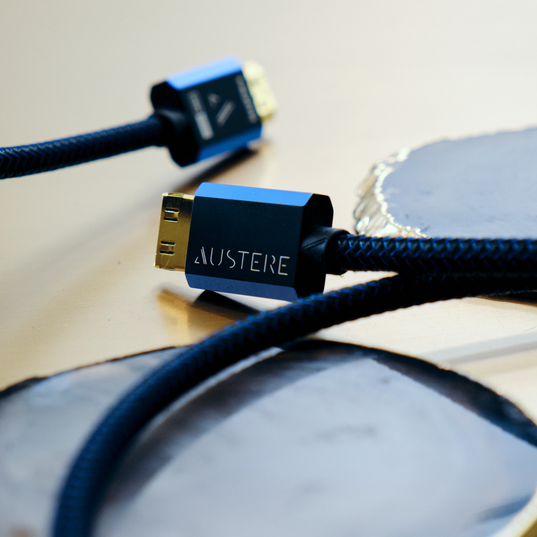 Austere V Series 4K HDMI Cable 2.5m - Black - Austere V series 4K HDMI 2.5m cable - Front