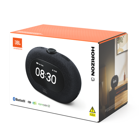 JBL Horizon 3 with FM - Black - Bluetooth&reg; clock radio speaker with FM - Detailshot 8