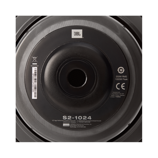 S2-1024 - Black - 10" (250mm)  SSI car audio subwoofer - Detailshot 4