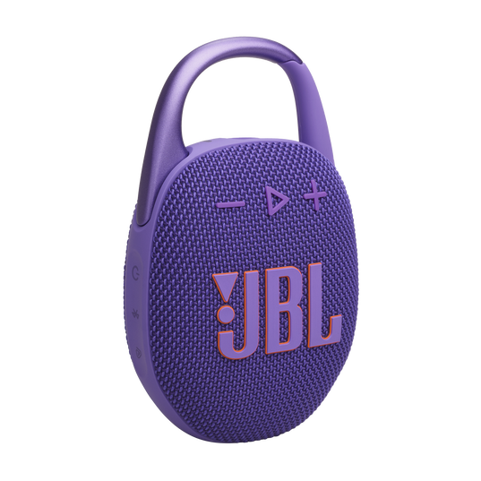 JBL Clip 5 - Purple - Ultra-portable waterproof speaker - Hero