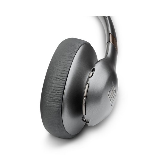 JBL EVEREST&trade; ELITE 750NC - Gun Metal - Wireless Over-Ear Adaptive Noise Cancelling headphones - Detailshot 2