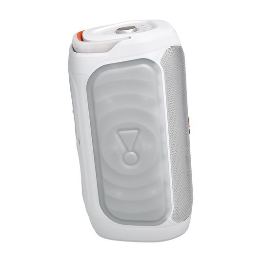 JBL PartyBox 130 - White - Portable party speaker with JBL legendary sound, a dynamic lightshow and a foldable ergonomic handle - Left