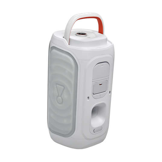JBL PartyBox 130 - White - Portable party speaker with JBL legendary sound, a dynamic lightshow and a foldable ergonomic handle - Back