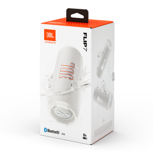JBL Flip 7 - White - Portable waterproof and drop-proof  speaker - Detailshot 9