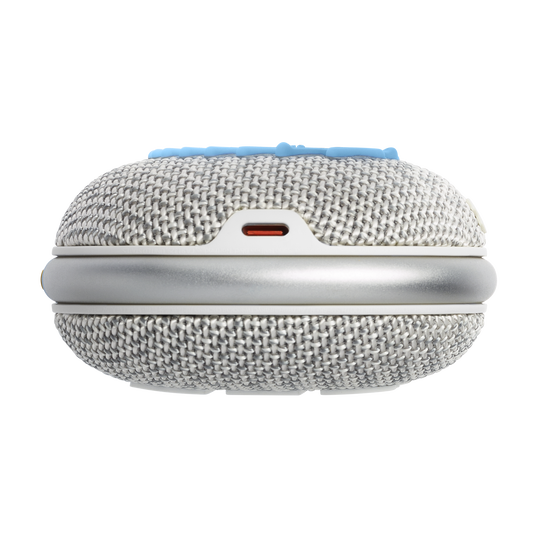 JBL Clip 4 Eco - White - Ultra-portable Waterproof Speaker - Bottom