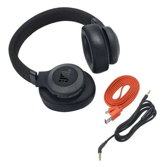 JBL E65BTNC - Black Matte - Wireless over-ear noise-cancelling headphones - Detailshot 3