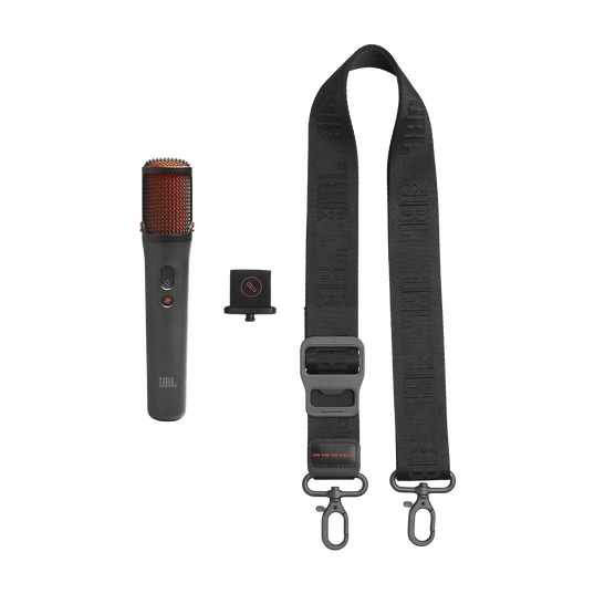 JBL PartyBox On-the-Go 2 Plus - Black - Portable party speaker with real-time AI vocal removal, a wireless mic, powerful JBL Pro Sound, a dynamic lightshow, up to 15 hours of playtime, and a replaceable battery, plus a handle and shoulder strap - Detailshot 4