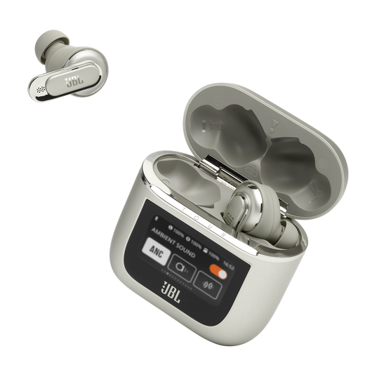 JBL Tour Pro 2 - Sand - True wireless Noise Cancelling earbuds - Detailshot 4