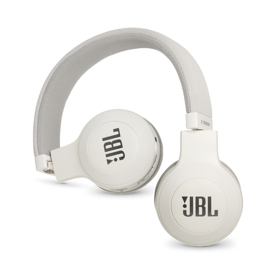 JBL E45BT - White - Wireless on-ear headphones - Detailshot 1