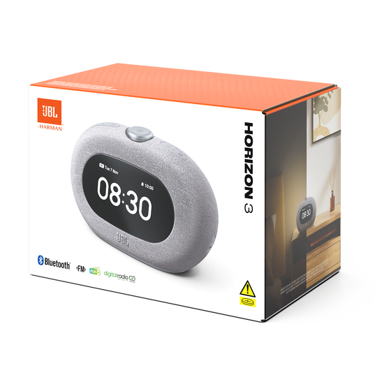 JBL Horizon 3 - Grey - Bluetooth&reg; clock radio speaker with DAB/DAB+/FM - Detailshot 8