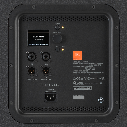 JBL EON718S - Black - Powered 18-inch PA Subwoofer - Detailshot 8