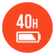 Up to 40 hours of battery life