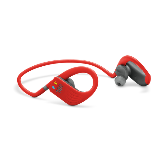 JBL Endurance DIVE - Red - Waterproof Wireless In-Ear Sport Headphones with MP3 Player - Detailshot 4