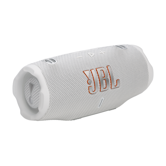 JBL Charge 6 - White - Portable waterproof and drop-proof Bluetooth speaker - Hero