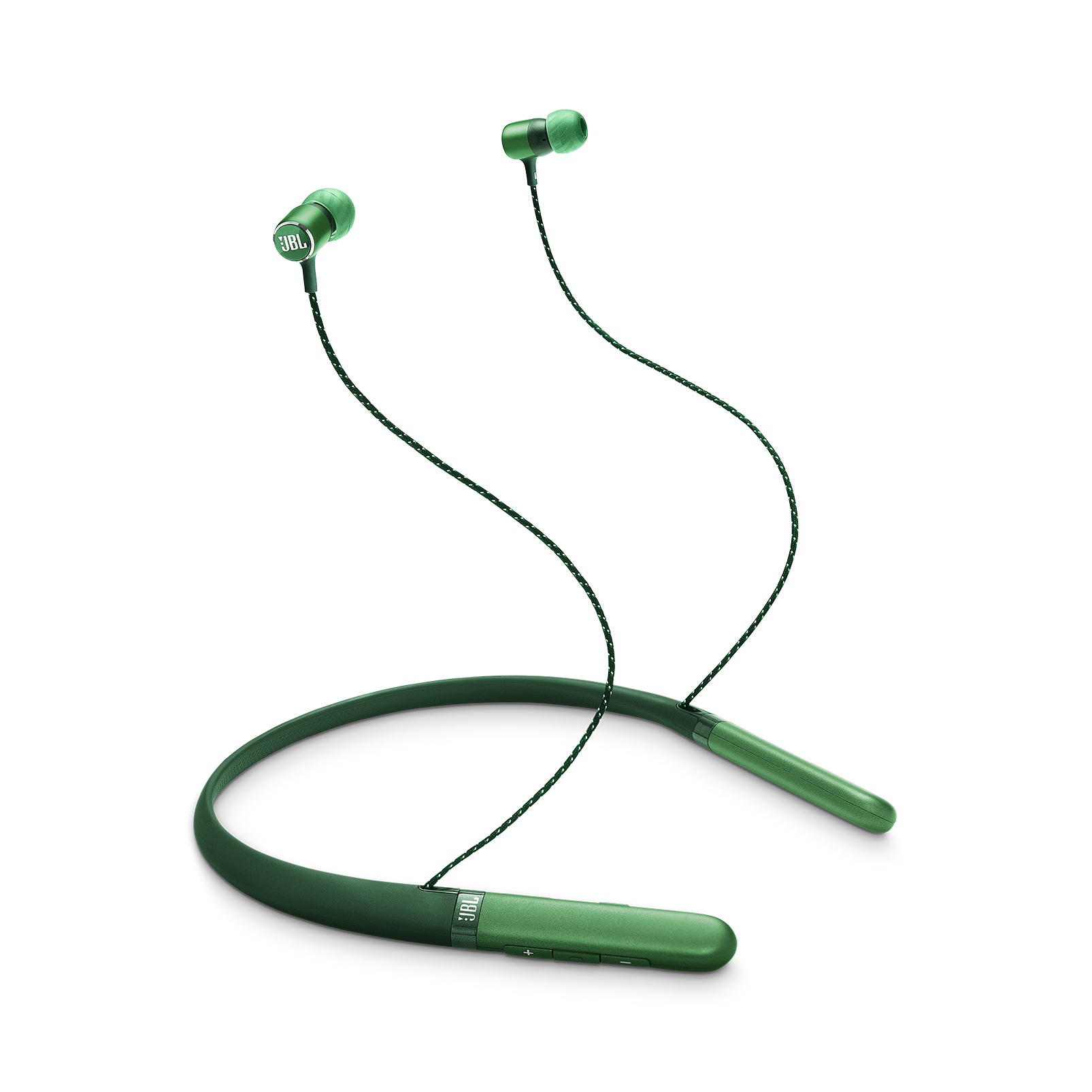 JBL Live 200BT - Green - Wireless in-ear neckband headphones - Hero