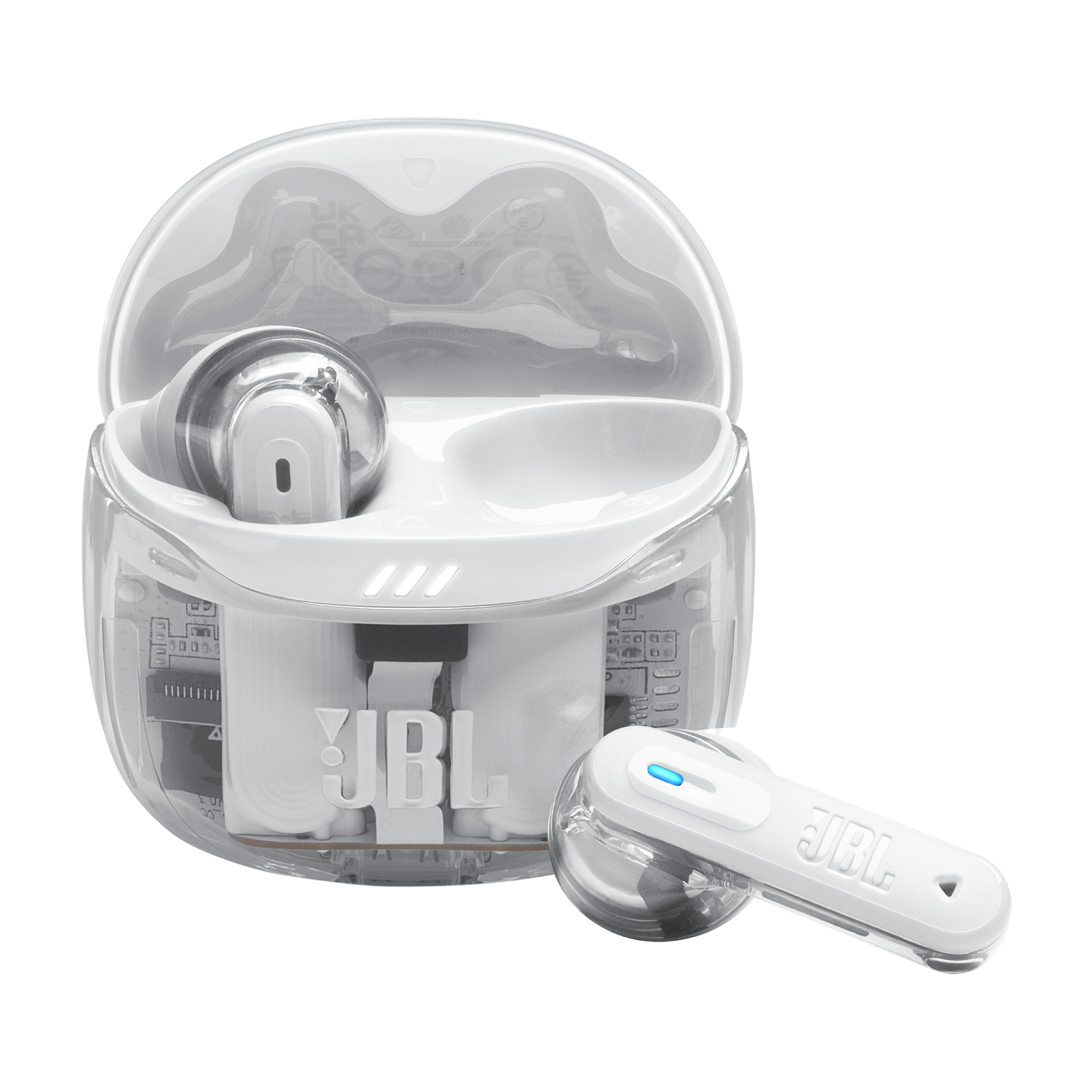 JBL Tune Flex Ghost Edition Earbuds-White