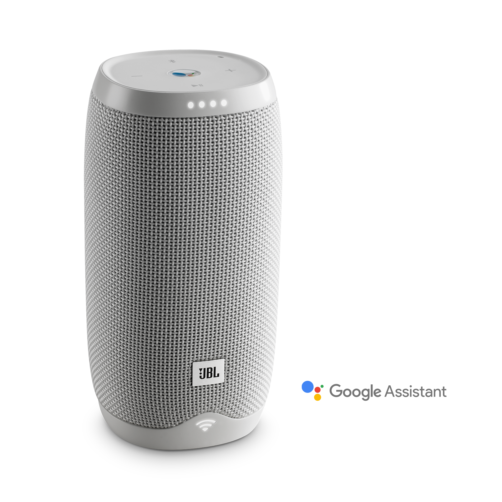 JBL Link 10 - White - Voice-activated portable speaker - Hero